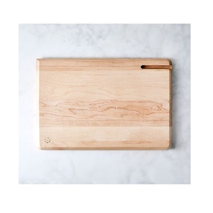 Planche à découper en bois naturel personnalisée, rectangulaire, résistante au lave-vaisselle, avec poignées - Product Image 5