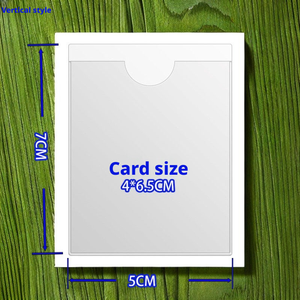 ที่ใส่บัตรแบบใส PVC พร้อมกาว<span class=keywords><strong>ใน</strong></span>ตัว ทนทาน กันฝุ่น สำหรับชั้นวางอุปกรณ์ - Product Image 6