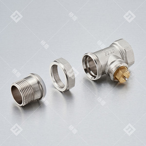 Vanne de régulation de température automatique Bridge Shield, vanne thermostatique en laiton nickelé 59 pour radiateur, chauffage de l'eau - Product Image 3