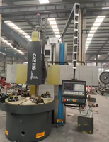 Tour vertical CNC à colonne unique CK5116, machine de tournage de métaux robuste pour pièces de disques