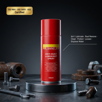 Spray lubrifiant antirouille Sanvo 450ml 6-en-1, décapant de rouille, huile pénétrante, débloqueur de boulons, pour métaux, vente en gros