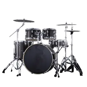 Set Drum Jazz dewasa 5 6 7 Bass Snare lantai Tom cymbal 3 4 kepala Drum hewan peliharaan untuk pemula dan pro