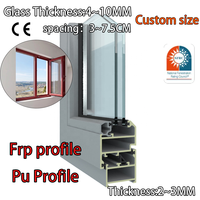 Proveedor de Ventanas de PU, Perfiles Pultruidos de FRP Industriales, Vigas y Columnas de Plástico Reforzado con Fibra de Vidrio, Tamaño Personalizado