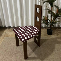 Chaises de salle à manger ergonomiques en bois rembourrées de style moderne du milieu du siècle, ensemble de chaises de salle à manger en bois massif écologiques, imperméables et durables
