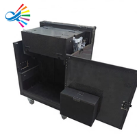 Boîtier de transport hydraulique personnalisé Goodcase pour table de mixage Wave LV1 avec support pour ordinateur et espace 2U 1U sous le plateau