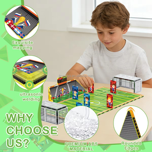 Jeux de fête personnalisés pour enfants, jeu de football avec figurines, tuiles magnétiques, briques de construction compatibles - Product Image 3