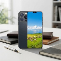 Smartphone 5G Terbuka 16 Pro Max 8GB+512GB Dual Sim Card Layar OLED 6.8 Inci Logo I 16 Phone 15 Pro Max Ponsel Pintar