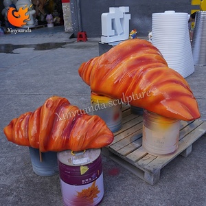 Lớn Croissant sợi thủy tinh điêu khắc, trung tâm thương mại hiển thị trang trí, bánh check-in trang trí - Product Image 4