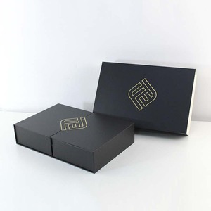Luxury Custom <b>Magnetic</b> 2 Two Piece Side Open Double Door Gift Packaging <b>Box</b> With Logo - Product Image 1