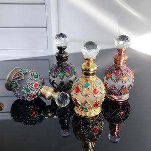 Frasco de Perfume de Aleación Metálica Antigua Única de 15ml, Popular en Dubái, con Grabado y Gotero de Vidrio <span class=keywords><strong>DB</strong></span> - Product Image 6
