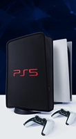 Housse de protection portable imperméable en EVA pour console PS5 et accessoires - Étui de voyage noir anti-poussière