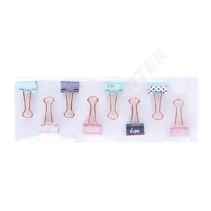 8pk 35*18mm mini small colorful classic biner clips