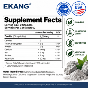 Suplemento Dietético de Zeolita Natural Bajo en Azúcar Hecho en EE. UU., 120 Cápsulas, Salud Digestiva, Apoyo al Sistema Inmunológico - Product Image 2