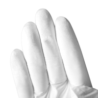 Gants en nitrile pur de salle blanche jetables de qualité supérieure, blancs et bleus, 9 pouces et 12 pouces, sans poudre, classe 10, ISO 5, classe 100