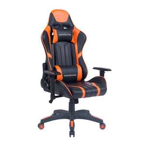 Allemagne Chaise pivotante ergonomique pour bureau à domicile Cuir PU Noir Orange Recliner Cooling for <span class=keywords><strong>Gamer</strong></span> E-Sport Racing PC Armchair - Product Image 4