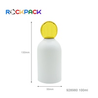 Envases Cosméticos Personalizados de 100 ml, Botellas de Perfume con Pulverizador y Tapas de Bola Doradas
