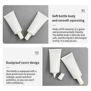 สายทำความสะอาดเครื่องสำอางทำจากพลาสติก PE สำหรับทำความสะอาดเครื่องสำอาง50มล. 100มล. - Product Image 6