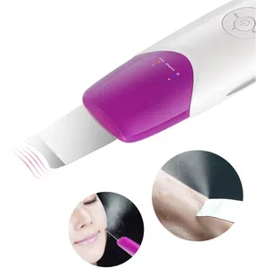 Ultrasónica impermeable acné Chaflán de aparatos de limpieza EMS piel limpiador casa uso facial limpiador y herramientas de la máquina