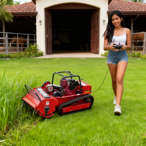 Tondeuse à gazon à fléaux de 80 cm, 100 cm, 120 cm, moteur diesel puissant, utilisation à domicile et au jardin, télécommande - Product Image 1