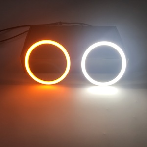 Anneau lumineux circulaire 12V blanc naturel/jaune à 2 anneaux 110 mm LED Switchback Angel Eyes - Product Image 3