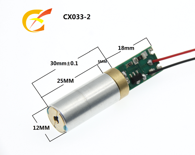 High Quality 532nm 5-100MW 1.9-2.2V Green Laser Diode Module Star Light Laser Head