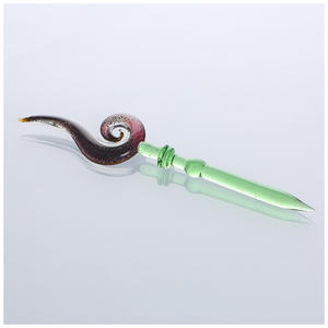 BSCI認定ガラス喫煙アクセサリーツール<span class=keywords><strong>Hookah</strong></span>タンパーロッドクリエイティブヘッド付きプライベートラベル - Product Image 3