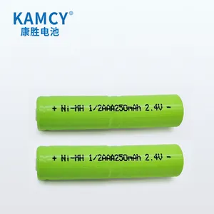 Ni-MH 1/2AAA có thể sạc lại pin 2.4V 2S 250mAh Ni MH Pin