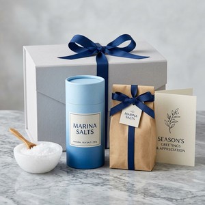 Boîte cylindrique ronde hermétique en papier écologique pour l'emballage de sel de mer gourmet, logo personnalisé, vente en gros - Product Image 1