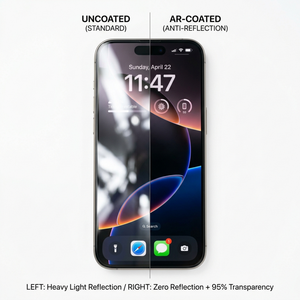 Film de protection d'écran en verre trempé anti-reflet AR pour iPhone 17 16 15 14 13 Pro Max, HD transparent, anti-traces de doigts, couverture intégrale - Product Image 3