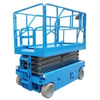 Plateforme de travail sur roues 200 kg 230 kg 450 kg Plateforme élévatrice à ciseaux autopropulsée avec hauteur de levage de 10 m 12 m 14 m