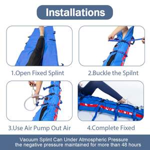 Hoogwaardige Fabriek Maatwerk Medische EHBO Spalk Vacuüm Immobilisator Vacuüm Spalk Set Voor Arm/Been/Enkel - Product Image 6