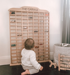 맞춤형 벽걸이 대나무 나무 105 50칸 어린이 장난감 진열장 장난감 정리함 수납장 어린이 수납장 장난감 자동차 선반 - Product Image 5