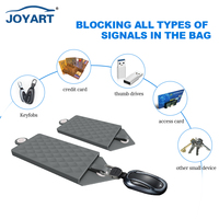 Pochette de protection de clé RFID, portefeuille, sac Faraday, Anti-vol, blocage RFID, Cage EMF pour clé de voiture sans clé