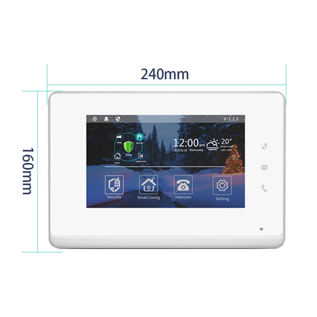Lanbon 7 Inch  Video Phone Touch Screen Wifi Sip Smart System Video Intercom for Apartments