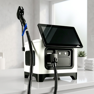 Machine portable 2-en-1 1000W à diode laser 755 808 1064nm avec poignée de refroidissement, pour épilation et laser Q-Switched Nd:YAG, pour le traitement des tatouages - Product Image 1