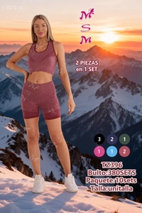 Tz396 Pantaloncini da Yoga Aderenti Senza Maniche per Donna, Tinta Unita, con Vita Elastica, Abbigliamento Sportivo in Poliestere - Product Image 3