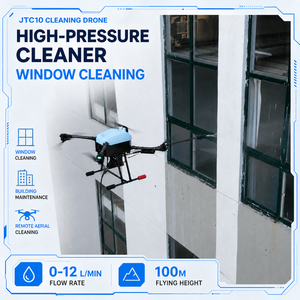 Drone de nettoyage industriel, nettoyeur à jet d'eau haute pression, UAV, système d'équipement de nettoyage des façades de bâtiments pour les installations industrielles - Product Image 1