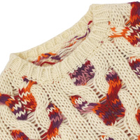 Pull en maille torsadée coloré de haute qualité pour femme, col rond, ajouré, tricot épais, manches bouffantes, coupe ample et oversize
