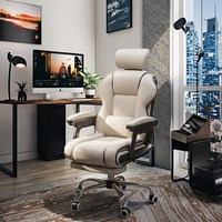 Nouvel arrivage de chaise d'ordinateur en métal à dossier haut pivotant pour espace de travail Fauteuil de bureau en cuir à hauteur réglable et tournante