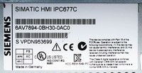 6av78940bh300ac0 Verac Simatic Ipc677c PC Industrial PLC