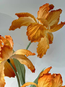 L-091 Fleur d'<span class=keywords><strong>iris</strong></span> artificielle géante sophistiquée, grande <span class=keywords><strong>iris</strong></span> en papier pour toile de fond de mariage, décoration d'événements, sur pied - Product Image 4