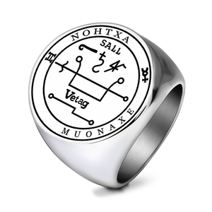 R062 Nohtxa Muonaxe Vetag talismano vincere la lotteria o qualsiasi altro gioco d'azzardo anello in acciaio inox incisione Laser amuleto - Product Image 4