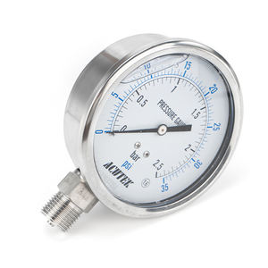 फैक्टरी मूल्य स्टेनलेस स्टील शॉक प्रूफ दबाव गेज - Product Image 4