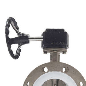 Guangdong Magnesium Special Stainless Steel Flange Butterfly Valve PTFE Lined Two Way Water Sealed Adjust OEM - Product Image 1