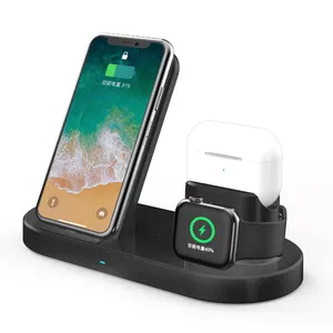 Original Supply Home Multi Function Type C Fast Charging Station Stand 3 in 1 Mobile Phone Watch Magnetic Wireless Charger