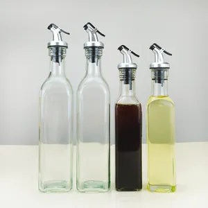家用厨房储物250毫升500毫升玻璃油瓶醋橄榄瓶调味汁