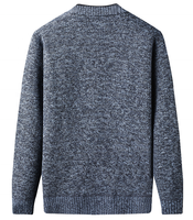 Pull pour homme de haute qualité en gros, col en V, manches longues, cardigan à boutons, tricot épais pour l'automne et l'hiver