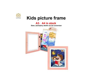 Winfeier Factory Front Opening A3 A4 Custom Size Ldeas Kids Art Frame