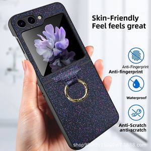 สินค้าขายดีในอีคอมเมิร์ซ: เคสโทรศัพท์แบบมีห่วงสำหรับ Samsung Galaxy Z Flip ลด 50% เคสพับได้ พกพาสะดวก ดีไซน์มินิมอล - Product Image 1