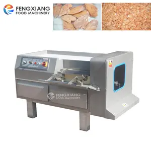 Large-Scale Commercial Multi-Functional Automatic Raw Beef Mutton Cutting Frozen Meat Chicken Dicing Machine